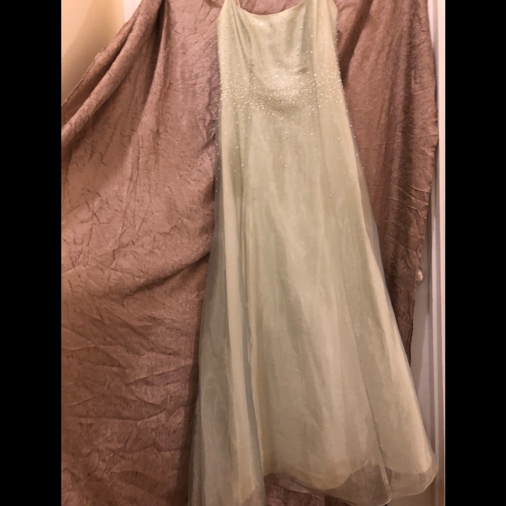 Light green formal dress